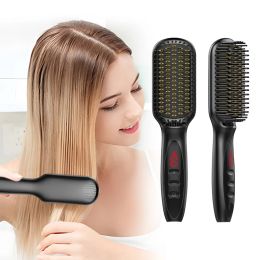 Irons Electric Hair Straightener Hot Combs Women Men Hair & Beard Quick Straightener Antiscalding Brush Profissional Styling Tools