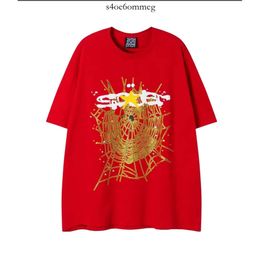 Sp5der Tees Designer Mens Red Spider Men's T-Shirts Young Thug 555555 Angel T-Shirt Men Womens T-Shirts Embroidered 620