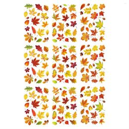 Window Stickers Thanksgiving Sticker Double-Sided Autumn Clings Decals For Fall Harvest DIY Festival Home Party Decoration