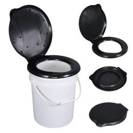 Tools Camping Toilet Portable Travel Potty 20L large capacity toilet with lid Waterproof Plastic car toilet stool for Travel camping