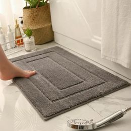 Bath Mats Super Absorbent Mat Non-slip Quick Drying Bathroom Rug Entrance Doormat Bathtub Floor Toilet Carpet Home Decor