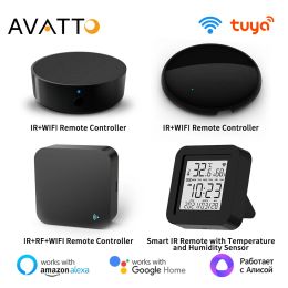 AVATTO New WiFi RF IR Universal Remote Controller RF Appliances For TV DVD AC Tuya Smart Life Voice Control Alexa Google Home