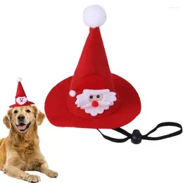 Dog Apparel Christmas Caps Adjustable Washable Scarf Santa Costume Pet Cat Hat Party Accessories