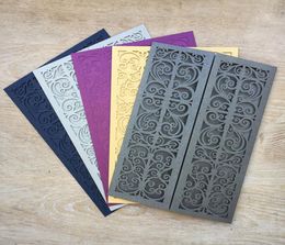 20Color Customised Pearl Lace Laser Cut Wedding Invites Cover Gate Open Invitations for Engagement Bridal Shower Graduation Invi4344926