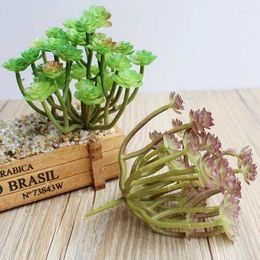 Decorative Flowers Festival Supplies Artificial Succulent Plant Flower Small Branch For Birthday Wedding Party Home Craft DIY Favor Baby