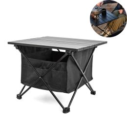 Tools 1pc Ultra Light Camping Folding Table Picnic BBQ Self Drive Tent Hiking Foldable Dinner Square Desk Storage Bag Outdoor Tools