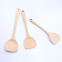 No paint Beech wooden shovel kitchen cooking cooking wooden shovel supplies wooden long handle home hotel factory direct sales