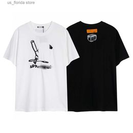 Mens TShirts Summer Mens Tshirt new famous brands designer T shirts Printed Fashion man Tshirt Top Quality Cotton Italy Casual Ts Two G Short Slve Luxury Hip HopTShirt