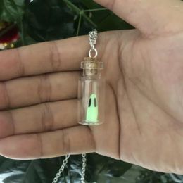 Pendant Necklaces Gift Handmade Night Glow Ghost Necklace With Drifting Bottle Classic Personalized Design Trend