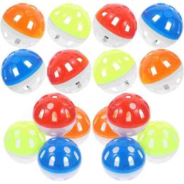 Other Bird Supplies 20 Pcs Hollow Bell Ball Cage Balls Toys Spherical Funny Parrot Plastic Birds Chew Foraging Parrots