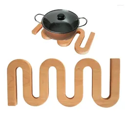 Table Mats Trivet Mat Kitchen Pads Holder For Pots Heat Resistant Wooden Decorative Coasters Countertops