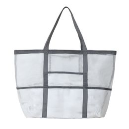 Summer Swimming Beach Bag Swimsuit Mesh förvaringsväska Stor mesh förvaringspåse Sportväska