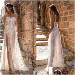 Basic Casual Dresses Luxury Elegant 2022 Evening Dress Bride Gown Lace Sequins Robe De Soir Suitable For Parties Plus Size Woman Drop Dhda1