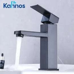 Bathroom Sink Faucets Square Washbasins Faucet Stainless Steel Basin Cold Mixer Accessories Tap Single Lever