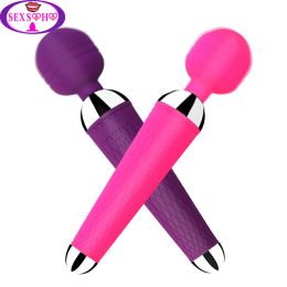 Toys Powerful Clitoral Stimulation Vibrator Av Magic Wand Vibration Anal Massager G Spot Orgasm Masturbation Adult Female Sex Toys