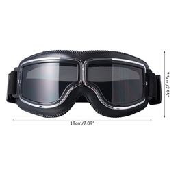Motorcycle Goggles Vintage Scooters Goggle Outdoor Sand Goggles Bike Racer Touring Eyewear N84F