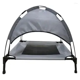 Cat Carriers Dog Cot With Canopy Bed Breathable Raised Heavy Duty Portable Shade Tent For Outside Beach Camping