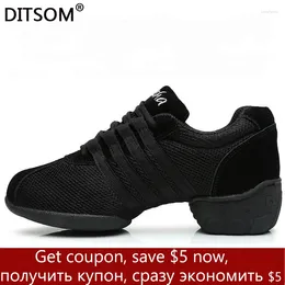 Dance Shoes Sneakers For Women Men Kids Sports Modern Jazz Lace Up Lightweight Breath Fitness Trainers Practice Shoe