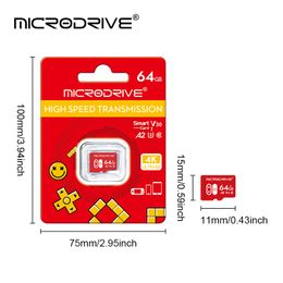 High Speed V30 U3 Memory Card 32GB 64GB 256GB Flash UHS-3 Micro Mini SD Card For 4K HD Camera / TV / Nintendo Switch / Gopro UAV