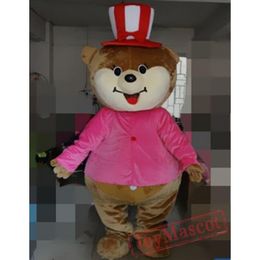 2024 Halloween Animal Cartoon Hat Bear Mascot Costume Walking Halloween Suit Large Event Costume Suit Party dress