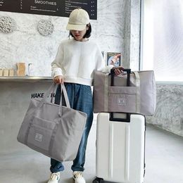 Storage Bags Large Capacity Folding Travel Waterproof Shoulder Bag Duffle Gym Yoga Luggage Tote Handbag For Wome D9s2