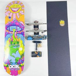 DGK Board Skateboard Professional Complete Skating 7ply Canada Maple More Color 7758082585 Inch Double Rocket 240327