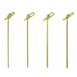 Tools 100 Pcs Wood Knot Picks Versatile Skewers Stick For Grilling Serving Cocktail 9cm Natural Color Pick Kabobs