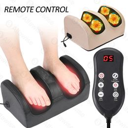 Electric Foot Massager Heating Therapy Compression Shiatsu Kneading Roller Muscle Relaxation Pain Relief Foot Spa Machine240325