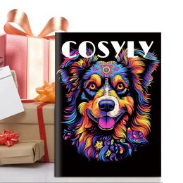 Livro para colorir, série de animais de estimação de cura, presente de férias, relaxamento, estresse aliviar, meditação, criatividade livre, papel de alta qualidade, pape versátil, perfeito para presentear, prova de sangramento