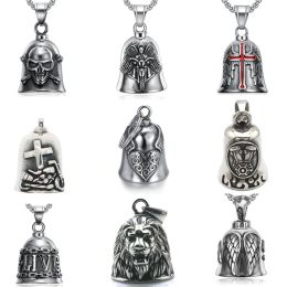 Motorcycle Bell Guardian Angel Good Luck Keychain and Driving Safety Pendant Accessory for Bikers Pet Pendant Jewelry
