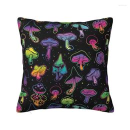 Pillow Magic Mushrooms Cover Sofa Decoration Square 40x40