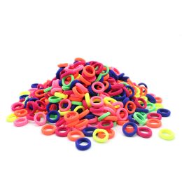 50pcs 2cm Mini Hair Accessories Girls Scrunchy Elastic Hair Bands Kids Baby Rubber Bands Headband Decorations Ties Gum for Hair