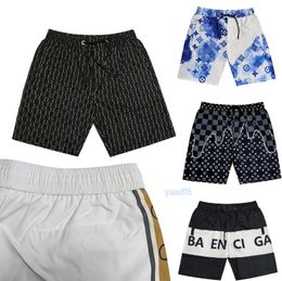 Designer shorts Mens calças de praia high-end moda lazer esportes rápido tecido tecido de alta qualidade 3D processo de impressão digital jacquard