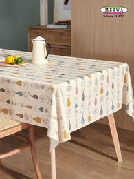 Table Cloth Anti Slip Waterproof Oil Resistant Wash Free Thickened PVC Scald Tea Rectangular Dining