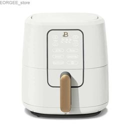 Air Fryers 2024 Beautiful 6 QT Air Fry Pan with Touch Activated Display White Ice Drew Barrymore Y240402