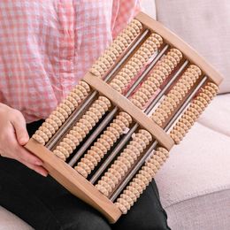 Bath Mats Wooden Foot Massage Roller Relieves Fatigue Pain And Plantar Fasciitis Muscle Relaxation Tool Releases Lymph