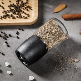 Manual salt and pepper grinder shakers spice jar spice containers pepper grain mill metal grinder pulverizer seasoning bottle