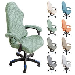 Chair Covers 1Set Gaming Cover Elastic Office Seat Solid Colour Computer Slipcover For Armchair Protector