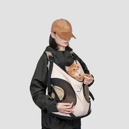 Cat Carriers Breathable Carrier Canvas Bag Secret Extra Space Portable Universal Outdoor Backpack Foldable Restraint Honden Dog Carry