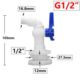 IBC Tank Tap Adapter Valve S60X6 Coarse Thread Garden Quick Connect Faucet 1/2 3/4" Male Tank Tap Accessory Fitting
