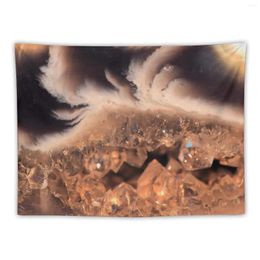 Tapestries Brown Amber Crystal Grain Marble Pattern Tapestry Home Decoration Wall Hangings Decorating Deco