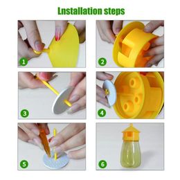 2024 1 PCS Wasp Trap Fruit Fly Flies Insect Bug Hanging Honey-Trap Catcher Killer No-Poison Hanging Tree Pest Control Tool1. for honey-trap insect catcher