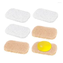 Kitchen Storage Soap Bars Holder Pads Pad Reusable Saver Tray Mat Keep Dry Shower Cleaning Supplies For El