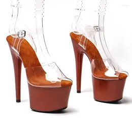 Dance Shoes PVC Uppre Colour Women's High Heel Sandals 17cm/7inch Sexy Model Show And Pole Dancing 127