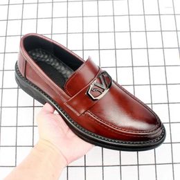 Dress Shoes Four Seasons Of British Style Men's Casual Office Leather Business Formal Driving D5154