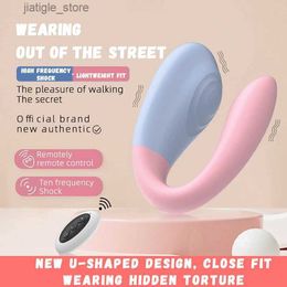 Other Health Beauty Items Powerful Vibration Love Wireless Remote Control Vibrator Female False Penis G-Point Massage Product Adult Product Y240402