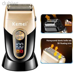 Electric Shavers Razor Shaver Rechargeable Shaving Machine For Men Beard Wet-Dry Use Trimmer Charging Base 2442