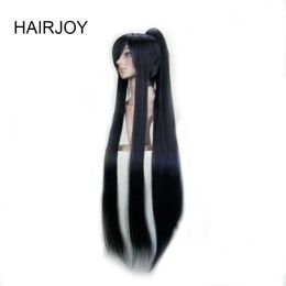 Wigs HAIRJOY Synthetic Cosplay Wigs Long Ponytail Black Purple Red Grey Wig High Temperature Fibre