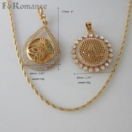 Pendant Necklaces YELLOW GOLD PLATED 24" ROPE NECKLACE Turks Turkey Jewellery Arab STONES Turki TWO STYLES