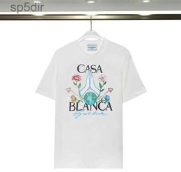 Woens Designer t Shirts Luxe Tshirt Men Casablanca Luxury Tees for Top Oversized Tee Casablanc Shirt Casa Blanca Clothing Fashion Summer Crew Neck Short Sleeve Z89R